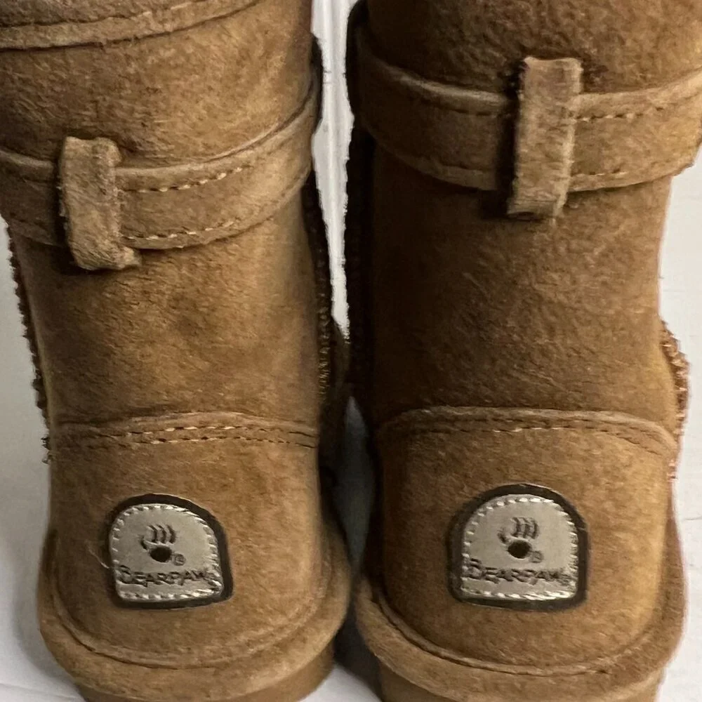 Bearpaw Val Toddler Youth Girls Boots - Chestnut Size 9